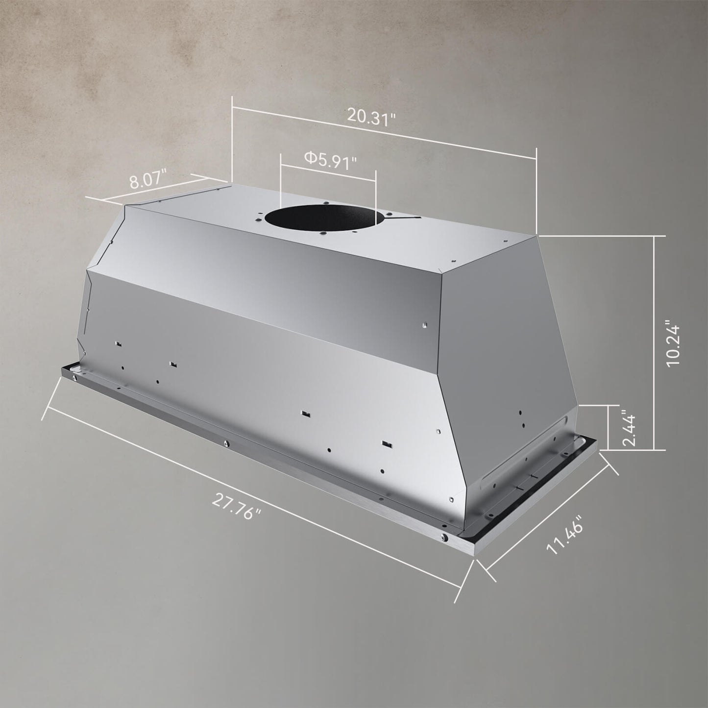 hermitlux Insert Range Hood HMX-USB13G70-AC 193W