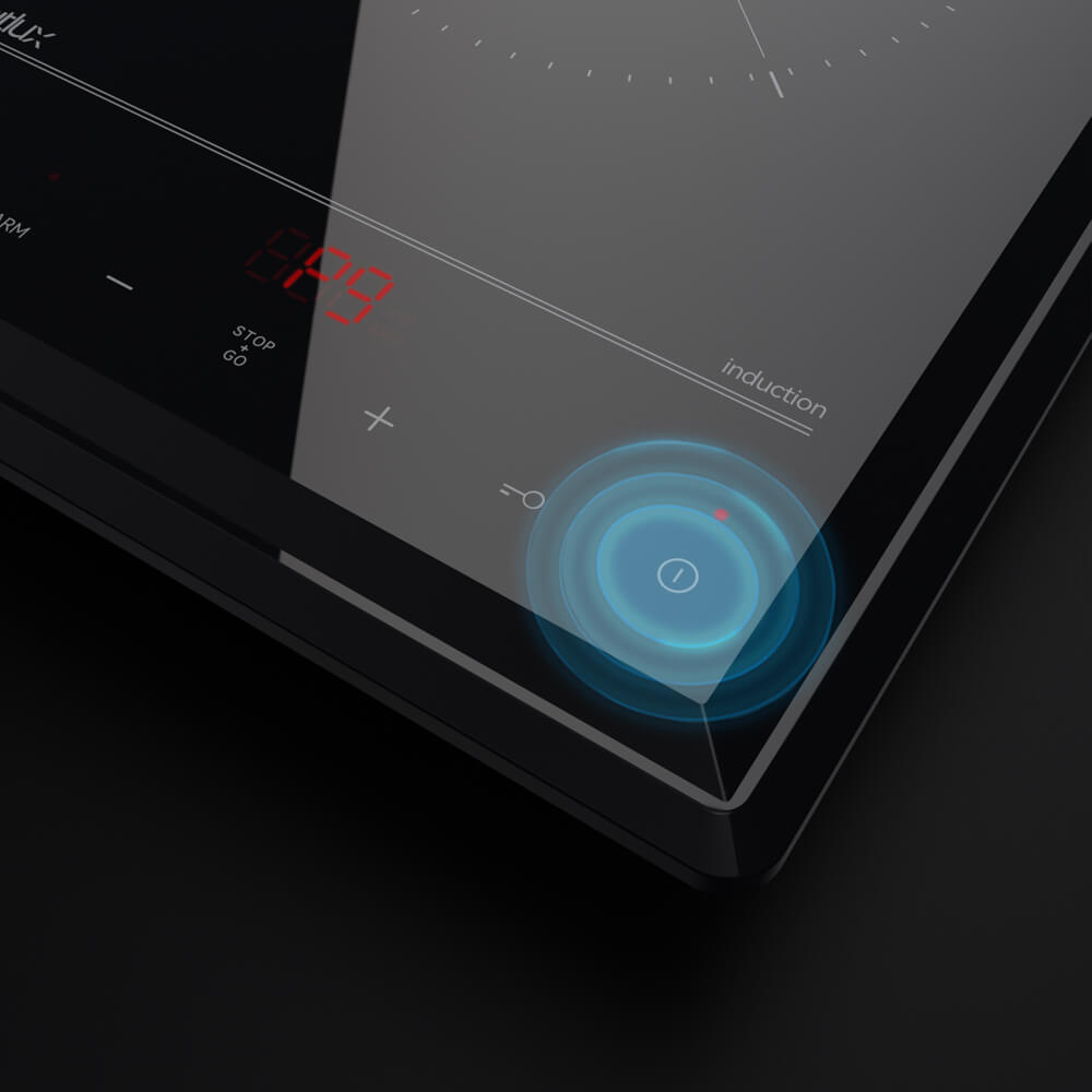 hermitlux Portable Induction Cooktop HMX-IC06B 1800W