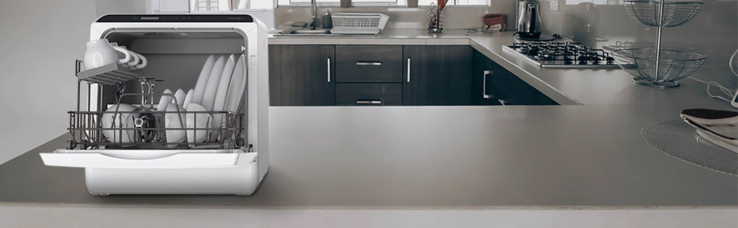 mini dishwasher with 4 place-setting capacity