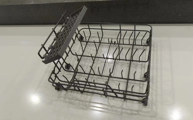 Hermitlux, Basket with cup rack of dishwasher accessories.